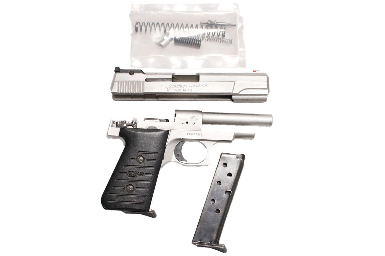 BRYCO Jenning T380-CA 380 ACP Police Trade-in Pistol